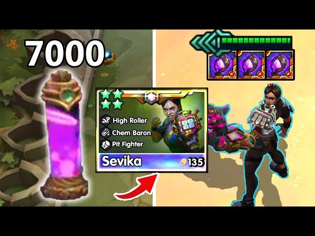 " 4 Star Sevika " 47K HP! - Total 7000 Stacks Chem-Baron Cash Out...!?