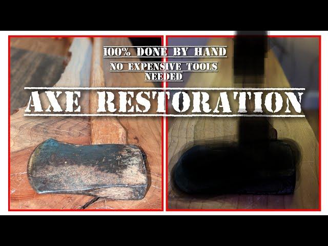 Awesome Rusty Axe Restoration! Antique Plumb Axe