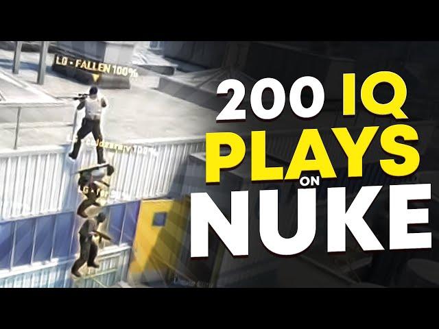 CLEVER CS:GO PRO OUTPLAYS ON NUKE! (200IQ MOMENTS)