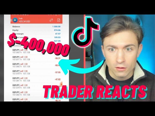 This TikTok Trader Lost $400,000 Trading Forex... (Trader Reacts)