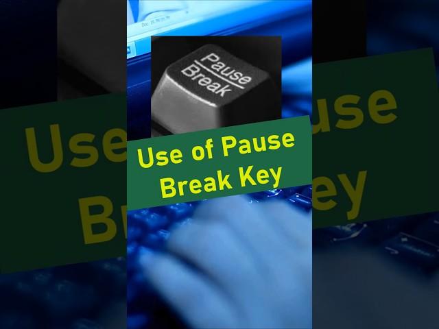 Discover the magic of Win + Pause Break! ️