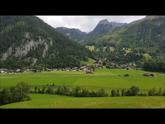 Arriving in Zweisimmen on a train from Montreux