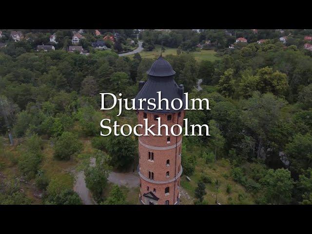 Djursholm, Danderyd, Stockholm, Sweden, July 2022 - Drone video 4k