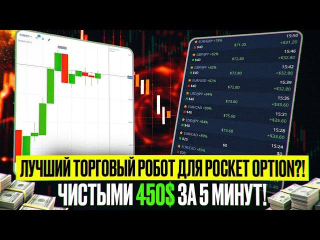 ЛУЧШИЙ ТОРГОВЫЙ РОБОТ ДЛЯ POCKET OPTION?! ЧИСТЫМИ + 450$ ЗА 5 МИНУТ!  ПОКЕТ ОПШН СТРАТЕГИИ