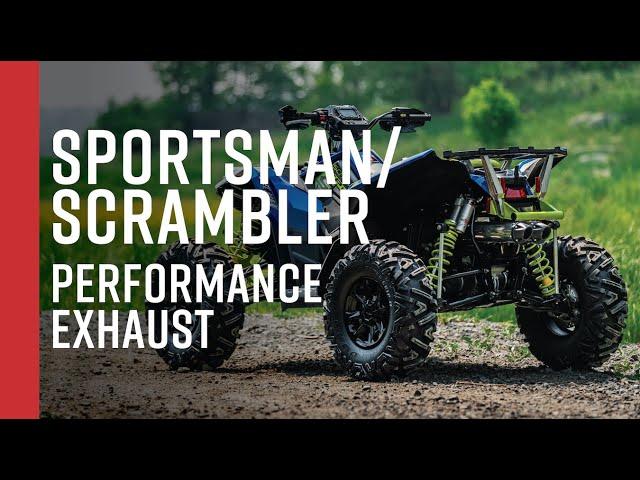 2020+ Polaris Sportsman XP 1000S/Scrambler XP 1000 // MBRP Dual Slip-On, Performance Series Exhaust