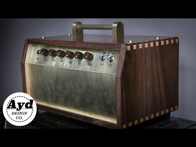 Custom Guitar Amp Cabinet Build - Walnut & Brass | DIY Woodworking Build