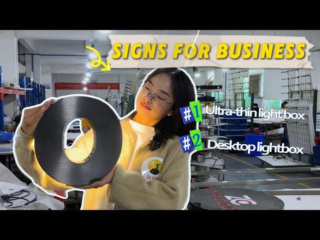 Signs For Your Business - Light box series