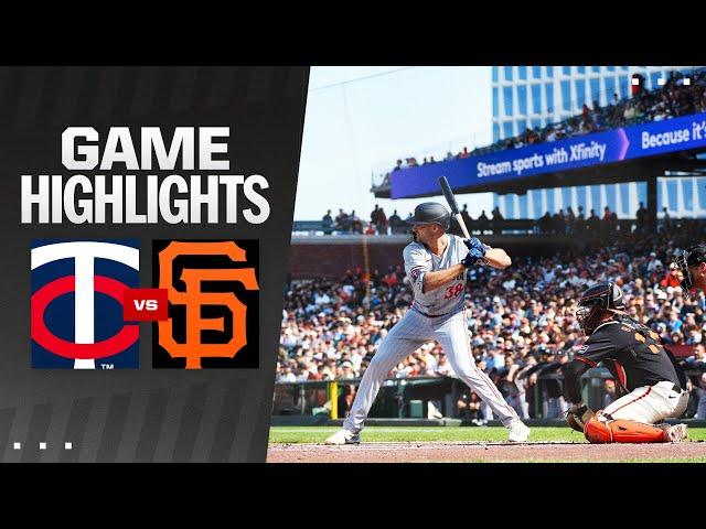 Twins vs. Giants Game Highlights (7/13/24) | MLB Highlights