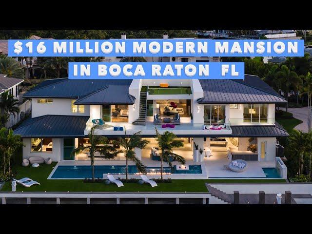 $16 Million Modern Mega Mansion in Boca Raton Florida - DroneHub