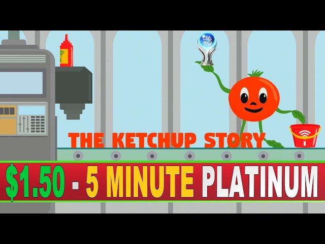 Easy Cheap & Fast Platinum Game - The Ketchup Story Trophy Guide - Stackable PS4, PS5