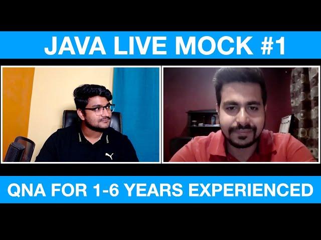 Java interview questions and answers for experienced | Live Mock | coding interview