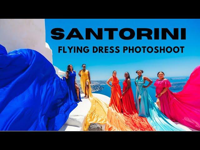 Behind The Scenes: SANTORINI Flying Dress Photoshoot