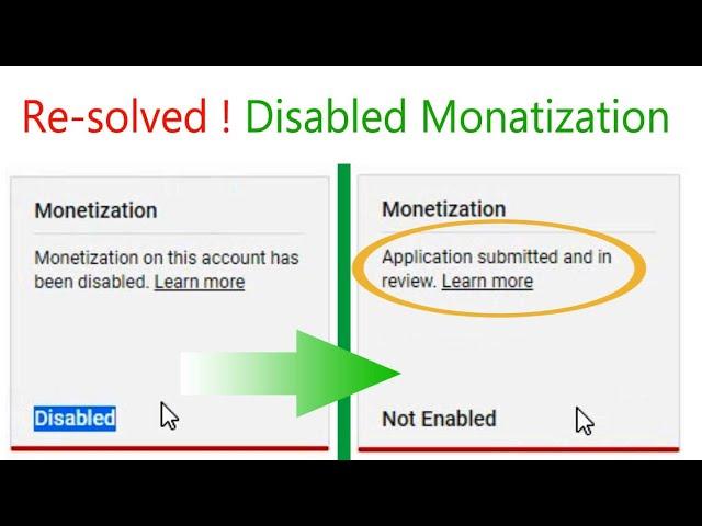 Monetization Disabled resolved | Connect to another hosted Adsense account