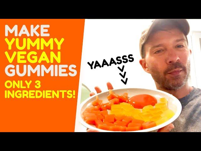 DIY Vegan Gummy Bears with only 3 ingredients. Healthy, delicious and what is the secret ingredient?