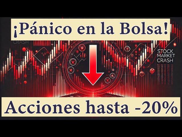 ¡Pánico en la Bolsa! Acciones Bajando hasta un -20%