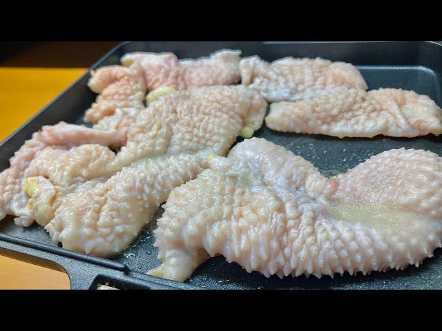 HSMで鶏油を精製してできたパリパリ鶏皮をハイボールでキメるだけの動画