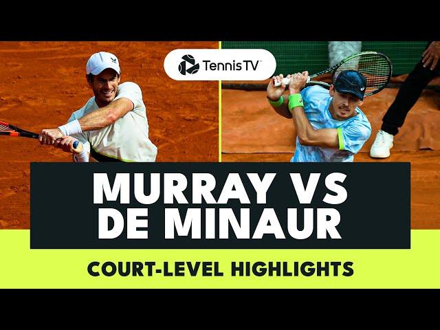 Andy Murray vs Alex De Minaur Court-Level Highlights | Monte Carlo 2023