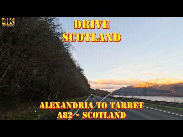 Alexandria to Tarbet along the A82 - Loch lomond - 4K Drive Scotland