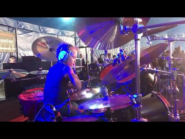 Surfacing - Live at Bloodstock 2022  Caleb H - Age 7 (Slipknot drum cover)