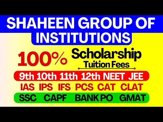 100% Scholarship Coaching for 9th 10th 11th 12th NEET JEE IAS IPS IFS CAT CLAT GMAT CAPF BANK PO SSC