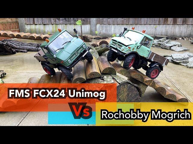 FMS FCX24 Unimog Vs Rochobby Mogrich - Can the Older Mogrich Keep Up? #fms #rc #rccrawler