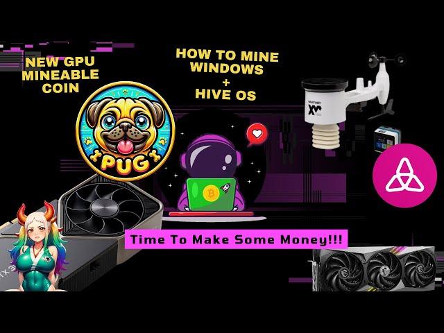 PugDag (PUG) - How To Mine Windows + HiveOS + AirDrops!