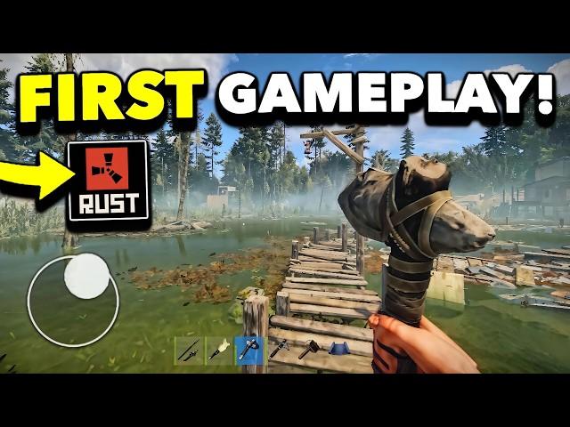 RUST MOBILE FIRST EVER GAMEPLAY! NEW MOBILE GAME! (BETA TEST)