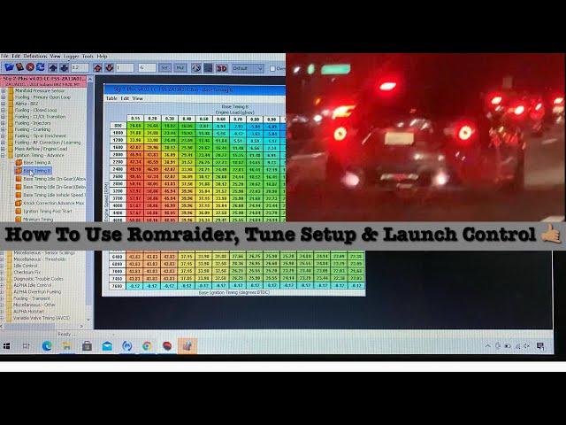 How To Use Romraider , Tune Setup , And How To Adjust Launch Control !!