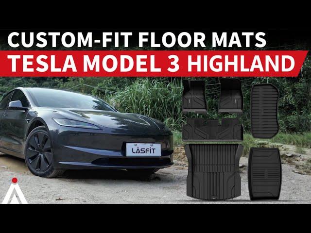 Tesla Model 3 Highland 2024-2025  All-Weather Floor Mats Lasfit liners [Installation & Review]