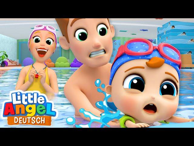 Das Lied vom Schwimmen | Erster Schwimmunterricht | Little Angel Deutsch - Kinderlieder