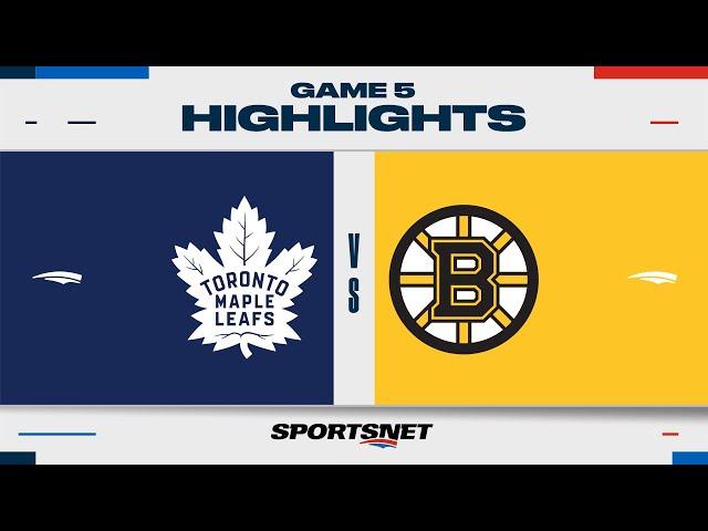 NHL Game 5 Highlights | Maple Leafs vs. Bruins - April 30, 2024