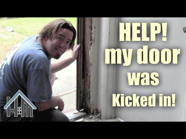 How to replace a door jamb, break in, kicked in! Easy! Home Mender
