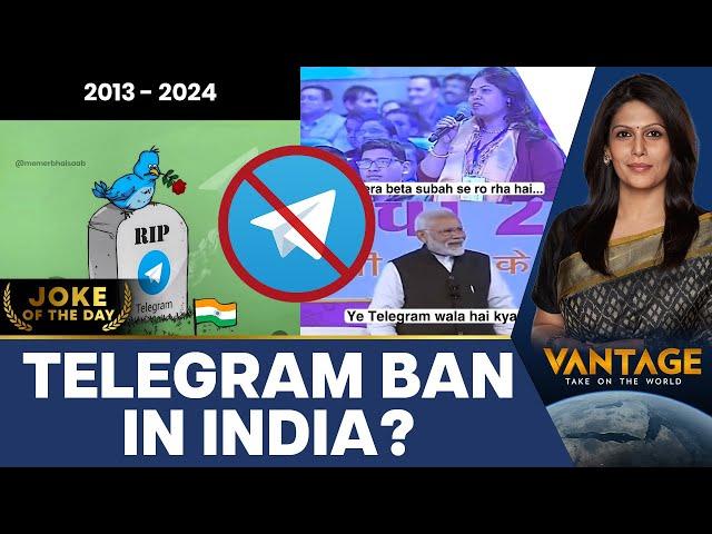 Fears of Telegram Ban in India Trigger Memefest | Vantage with Palki Sharma