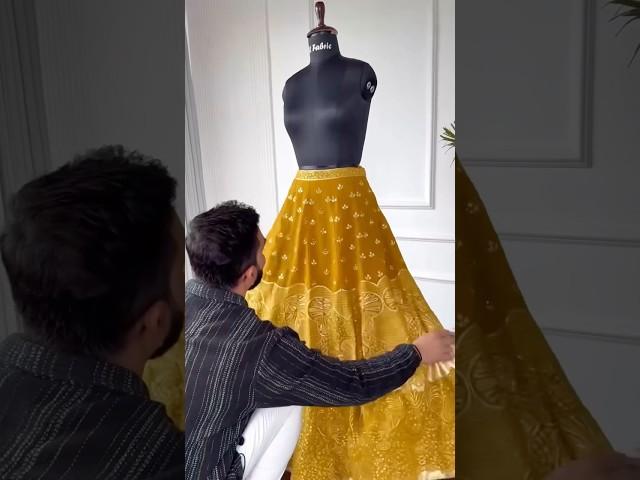 Yellow color Sequence & Mirror work Designer Lehenga choli #lehengas #wedding