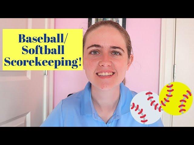 How to fill out a Baseball/ Softball Scorebook