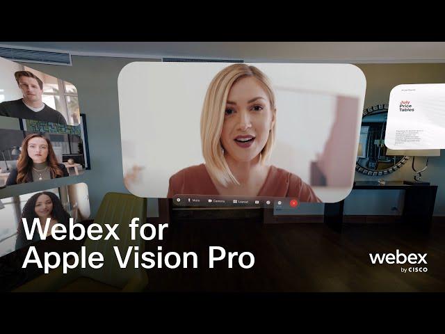 Webex for Apple Vision Pro  |  AI-powered collaboration for the spatial computing era