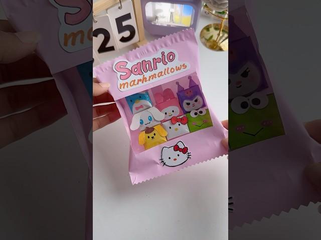 Cute Sanrio Marhmallows Craft #shorts #art #diy #craft #muktaartandcraft #youtubeshorts