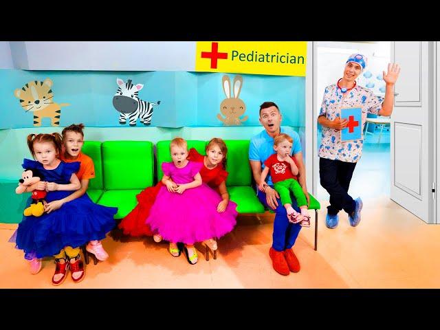 Five Kids Doctor Checkup Song + more Children's Songs and Videos