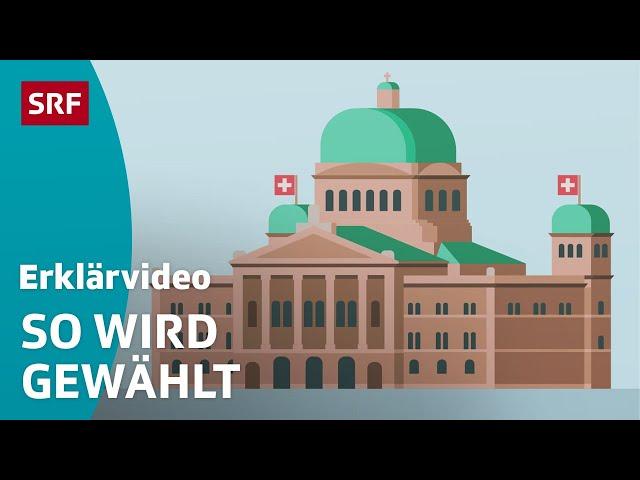 Parlamentswahlen Schweiz: National- & Ständerat – einfach erklärt | Kindervideos | SRF Kids