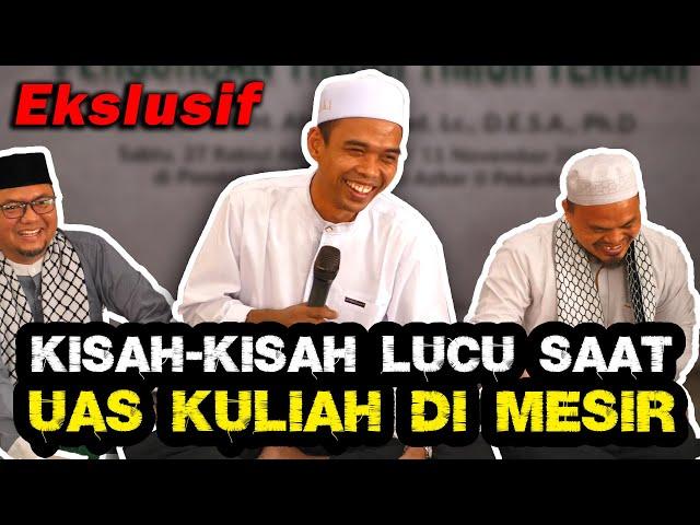 VIRAL ! KISAH-KISAH LUCU UAS SAAT KULIAH DI MESIR - PROF. H. ABDUL SOMAD, Lc.,D.E.S.A.Ph.D