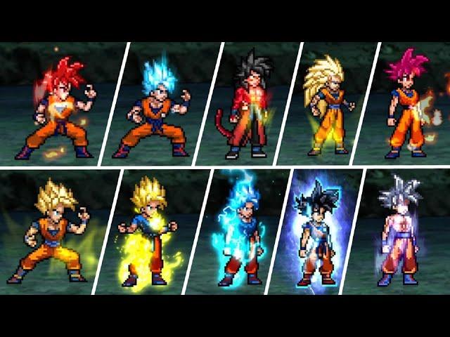 Goku (JUS) All Transformations Base-KK-FSS-SSJ1-SSJ2-SSJ3-SSJ4-SSJG-SSB-SSBKK-UI-MUI- MUGEN JUS CHAR