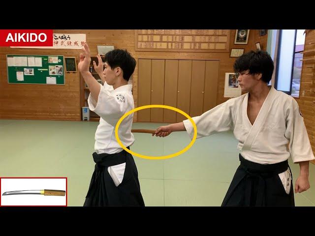Amazing! Aikido Tanto Dori (short sword) - Shirakawa Ryuji shihan