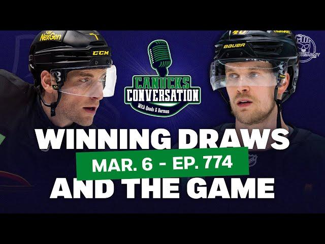Pettersson wins a bunch of faceoffs ft. Bob "The Moj" Marjanovich | Canucks Conversation Live