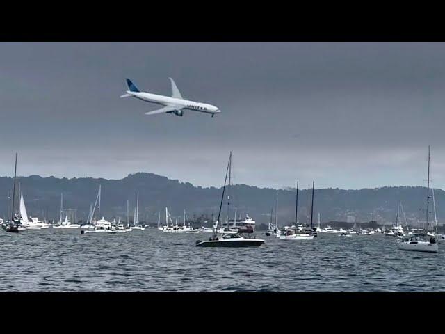 Plane Nose Dives Over The Sea