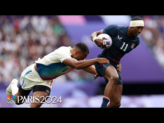 Team USA battles back to tie France in front of huge home crowd in rugby opener | Paris Olympics