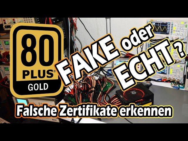 80 Plus Gold - Fake or Real? How problematic are fake certificates! (ENGL sub only)