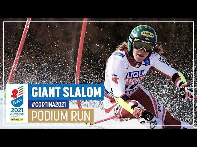 Katharina Liensberger | Bronze | Women's Giant Slalom | 2021 FIS World Alpine Ski Championships