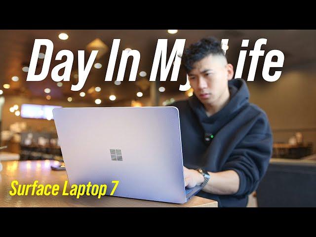 Day in the Life with Surface Laptop 7 ~ Snapdragon X Elite & Battery Test