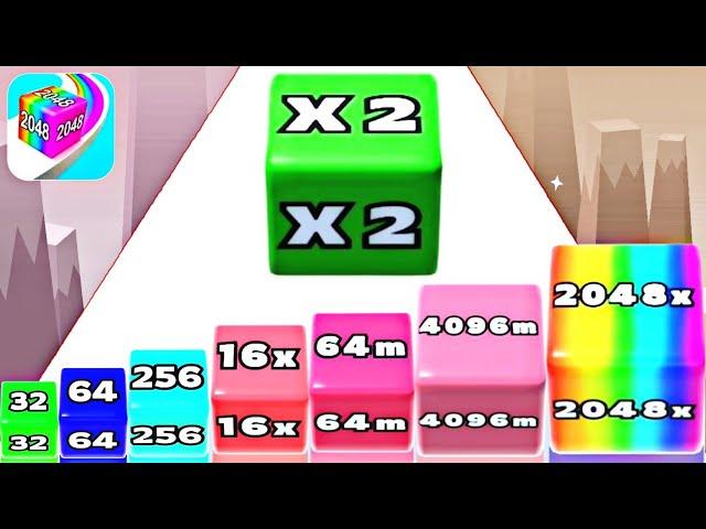 JELLY 2048 MERGE 3D - ASMR Gameplay (Numberblocks Evolution, Level Up Math Jelly Run 2048)