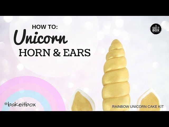Unicorn Cake Horn & Ears Tutorial